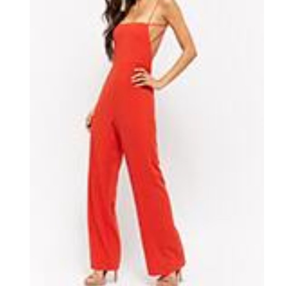 Strappy Palazzo Jumpsuit